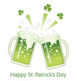 st patricks day beer toast symbol vector image vector image