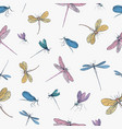 seamless pattern with colorful hand drawn vector image