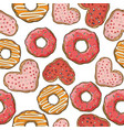 seamless pattern with donuts and cookies vector image