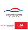 auto car logo design with concept sports car vector image