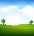 sky and landscape vector image vector image
