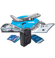 transport for travel vector image vector image