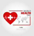 world health day vector image