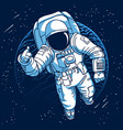 astronaut in space vector image