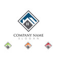 real estate property and construction logo design vector image