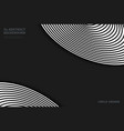 abstract black circles pattern shape on dark vector image