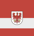 flag brandenburg vector image vector image