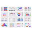 business presentation charts financial report vector image vector image