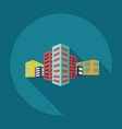 flat modern design with shadow icons building vector image vector image