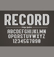 decorative bold font design alphabet typeface vector image