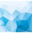 blue and white abstract background polygon vector image vector image