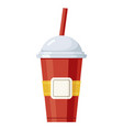 carbonated drink icon fresh party fizzy beverage vector image