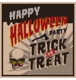 halloween party design template vector image