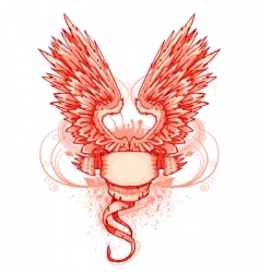 Wing and frame Royalty Free Vector Image - VectorStock