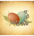 easter vintage background vector image vector image