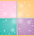 pink yellow green and purple solar background vector image