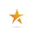 abstract star logo icon design template elements vector image