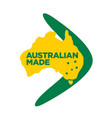 australian made in australia logo vector image