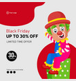 banner design of black friday vector image