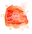 easter watercolor red vector image