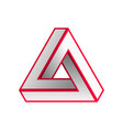 abstract impossible triangle vector image