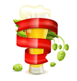 glass of beer vector image