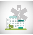 hospital design healthy center emergency concept vector image