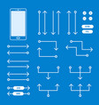 prototyping structure and interactions elements vector image