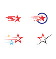 star logo template icon vector image