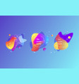 abstract set modern graphic elements vector image