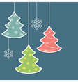 christmas trees vector image