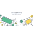 lined outline flat graphic web design drawing vector image