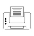 printer with document vector image
