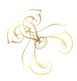 vintage baroque retro decor antique style acanthus vector image