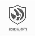 knee icon logo design template vector image