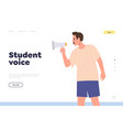 online undergraduate community service landing vector image vector image