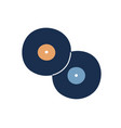 retro vinyl gramophone or phonograph disk records vector image vector image