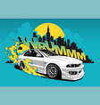 urban drift design vector image vector image