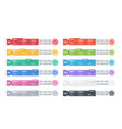 abstract infographic tags design colors style vector image