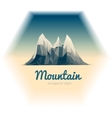mountains low-poly style vector image vector image