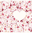 seamless pattern love theme vector image vector image