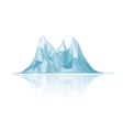 mountains low-poly style vector image
