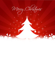 christmas tree with gifts box and copy-space vector image