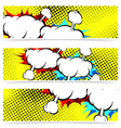 explosion retro pop art cloud collision concept vector image vector image