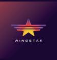 star logo design vector image vector image