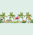 baner animal in jungle vector image