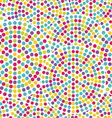 dot circles seamless pattern vector image