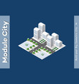 isometric module is area landscape vector image vector image