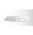 round marble podium or pedestal for showing vector image vector image