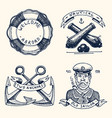 set of engraved vintage hand drawn old labels vector image vector image